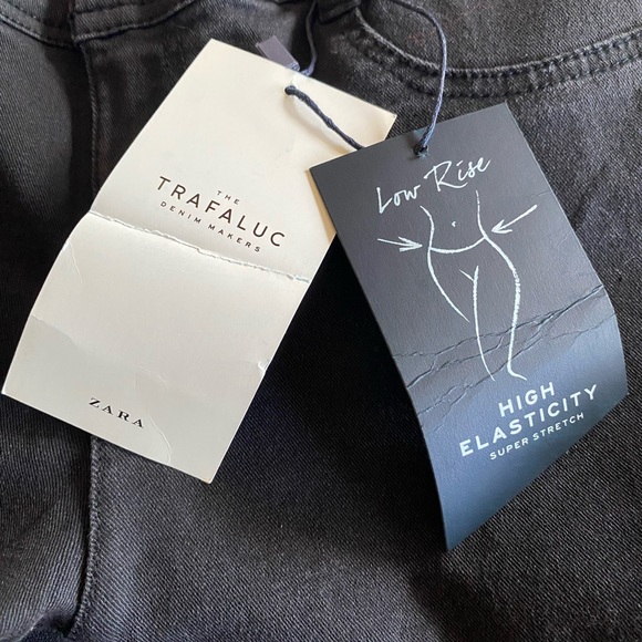 NWT Zara High Elasticity Low Rise Cropped Skinny Jeans! Size US 2! - Picture 8 of 10